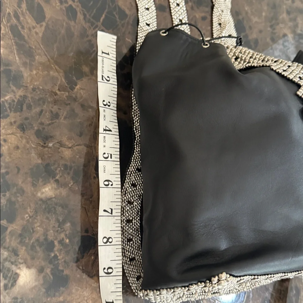 Sergio Gutierrez Liquid Metal black leather backpack Read Description - Picture 6 of 9